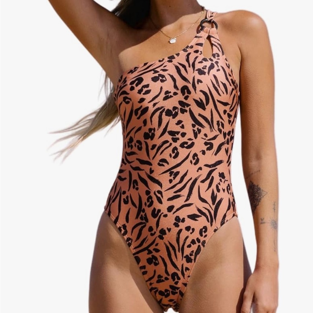 One Piece One Shoulder Swimsuit